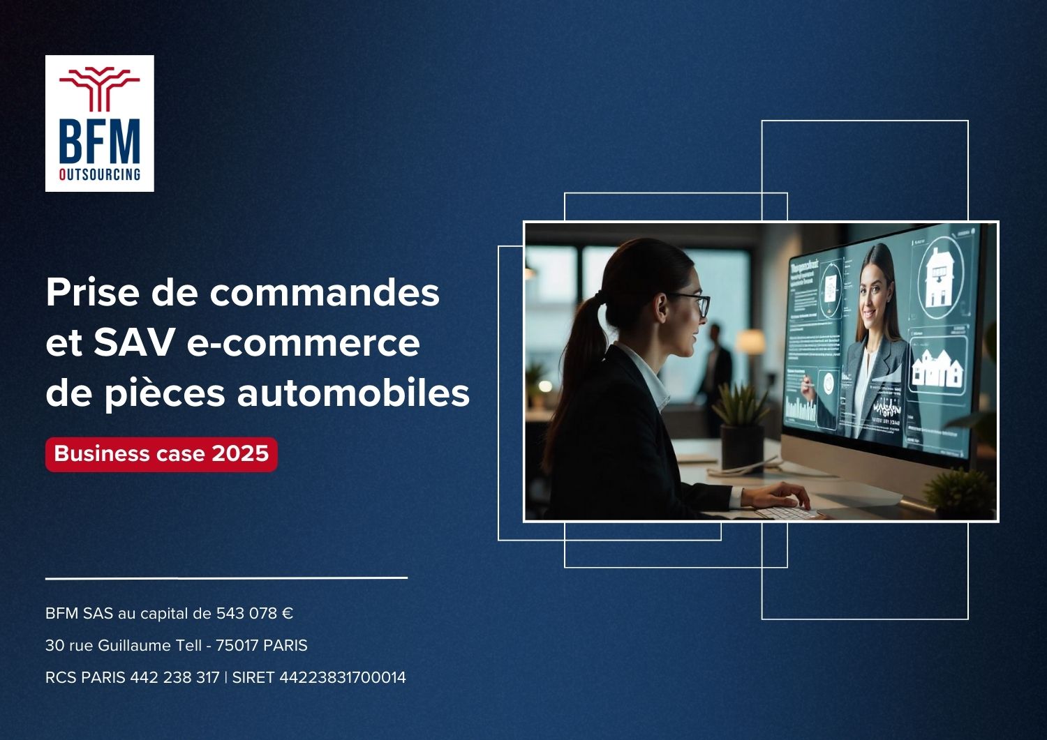 Prise de commandes et SAV e-commerce de pièces automobiles